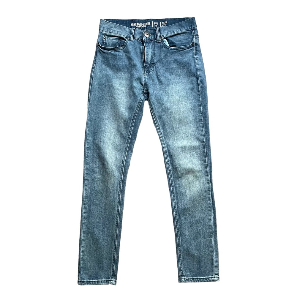 Vintage Genes Slim Fit Jeans In Blue